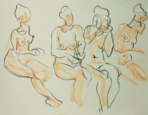 Noel, Berlin, life-drawing, sketch